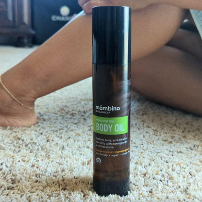 Mambino Organics Moisture Me Nourishing Body Oil – Lightweight, Fast-Absorbing Hydration (4 oz)