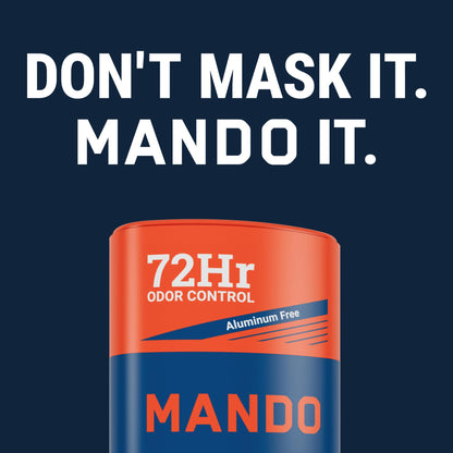 Mando Whole Body Deodorant 3-Piece System – Aluminum-Free Odor Control | Pro Sport