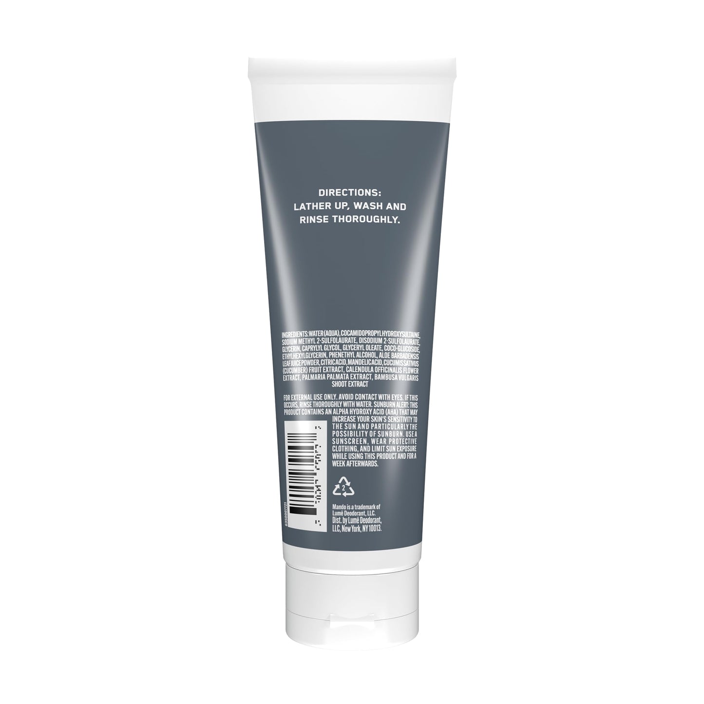 Mando Odor Shield Body Wash - 24 Hour Odor Control - Unscented, SLS & Paraben Free - 8.5 oz