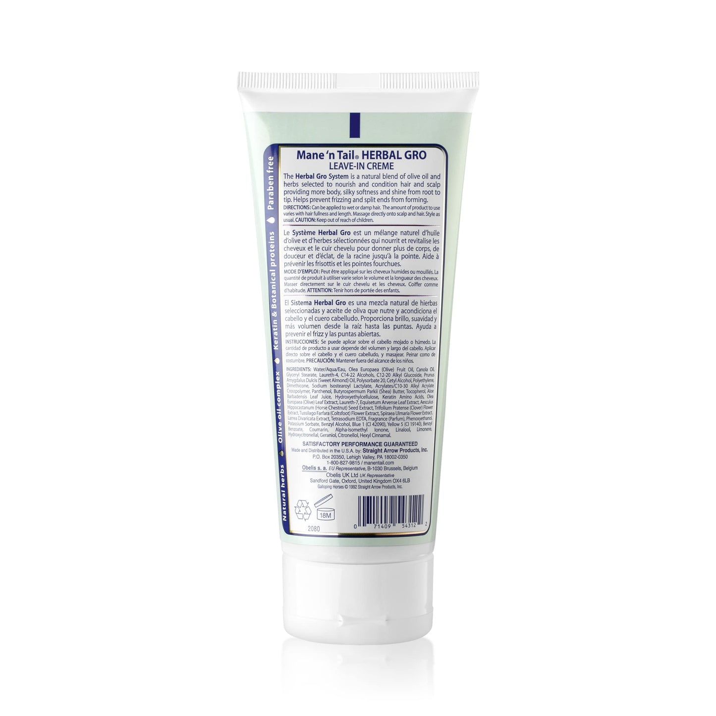 Mane 'n Tail Herbal Gro Leave-In Creme Therapy – Maximum Volume & Shine (5.5 oz)