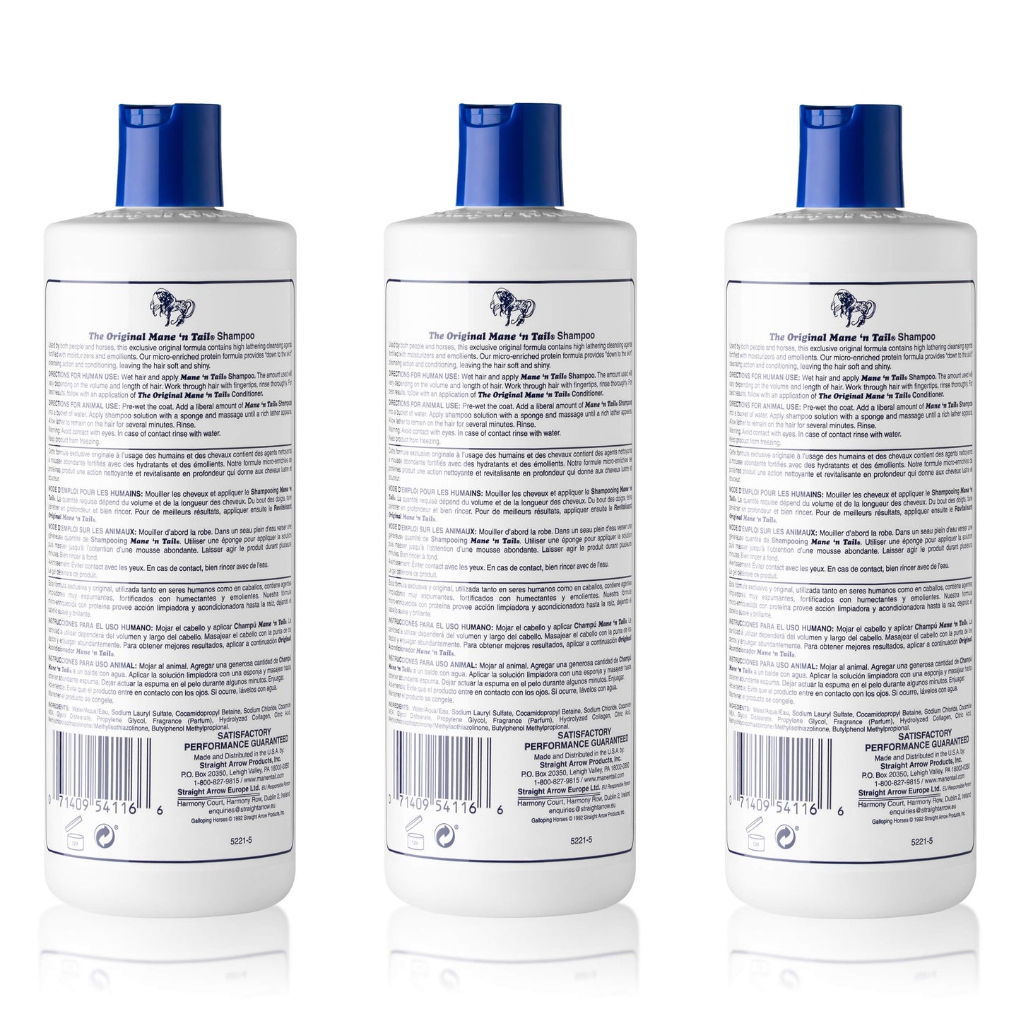 Mane 'n Tail Original Formula Shampoo – Thicker, Fuller Hair (16 oz, 3-Pack)