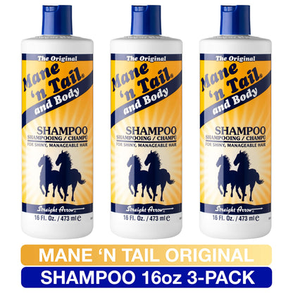 Mane 'n Tail Original Formula Shampoo – Thicker, Fuller Hair (16 oz, 3-Pack)