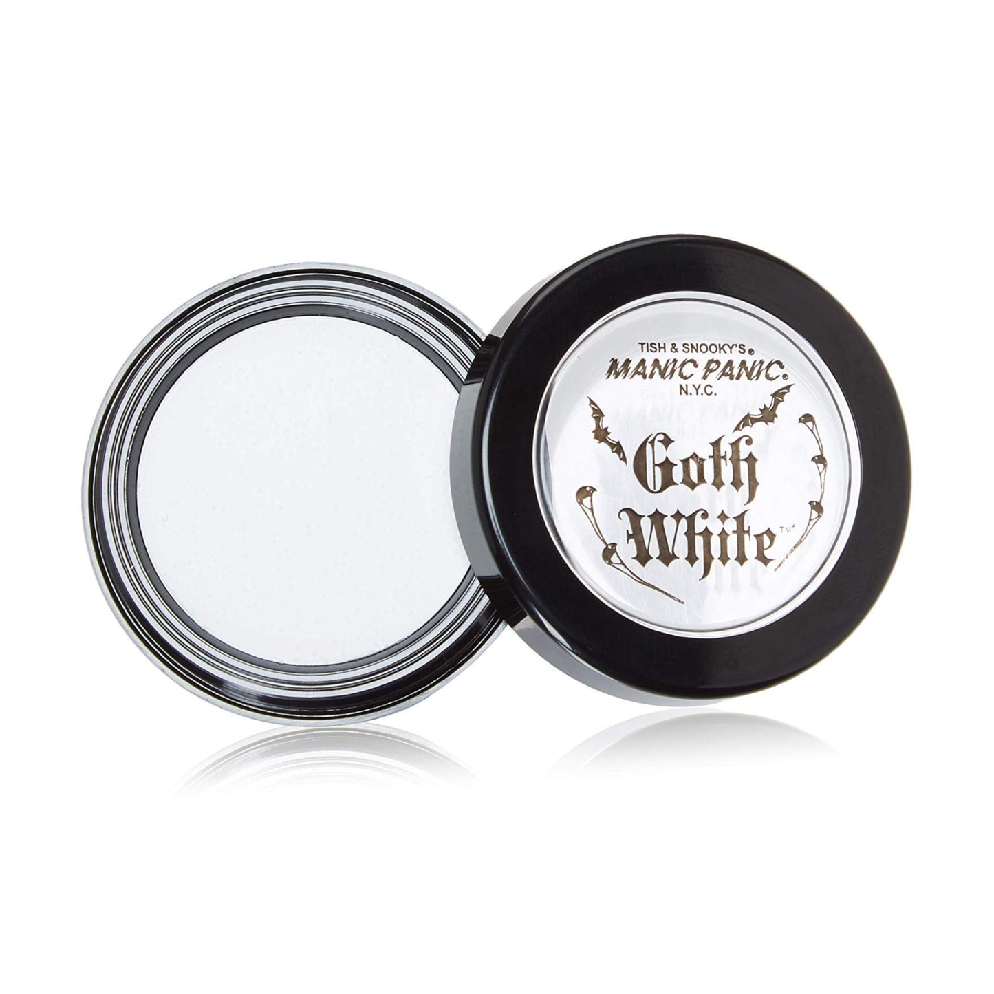 MANIC PANIC Goth White Cream to Powder Foundation – Full Coverage Matte, Vegan & Cruelty-Free
