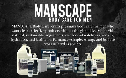 MANSCAPE Hand and Body Lotion | Paraben-Free, Moroccan Argan Oil, Lemongrass | 12 oz