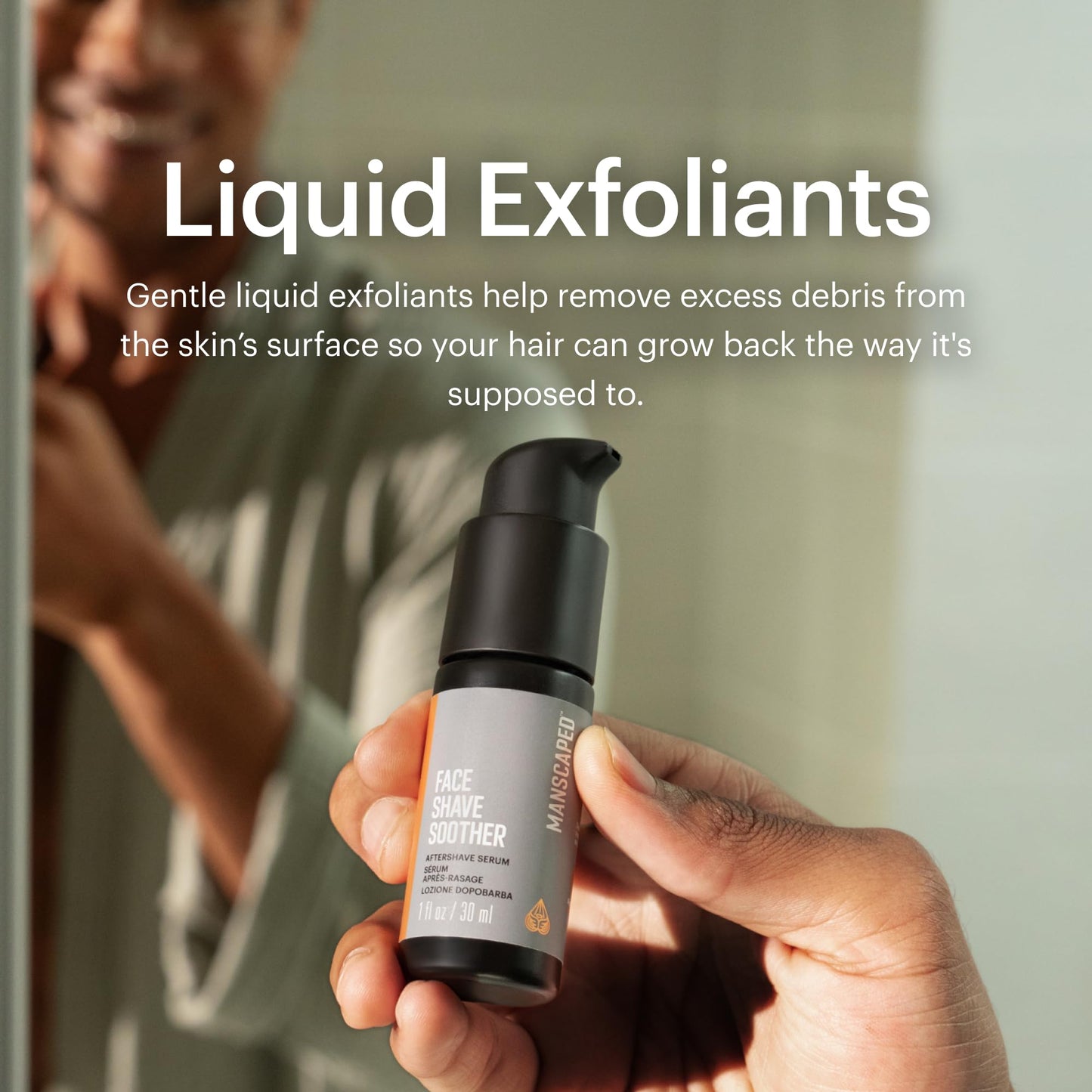 MANSCAPED Face Shave Soother – Cooling Post-Shave Serum with Red Algae