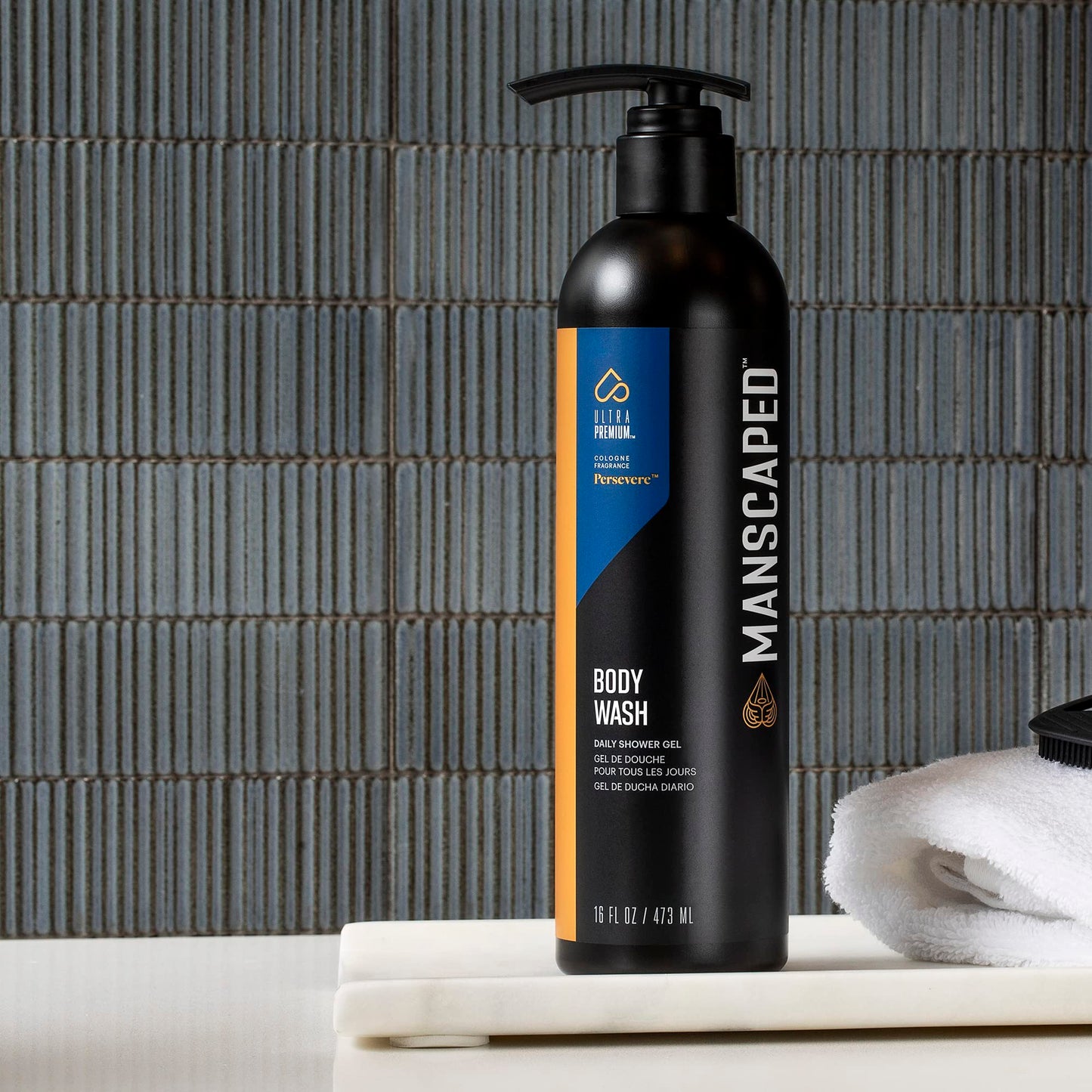 MANSCAPED® Men’s UltraPremium Persevere® Body Wash – Aloe Vera & Sea Salt, 16 oz, 2 Pack