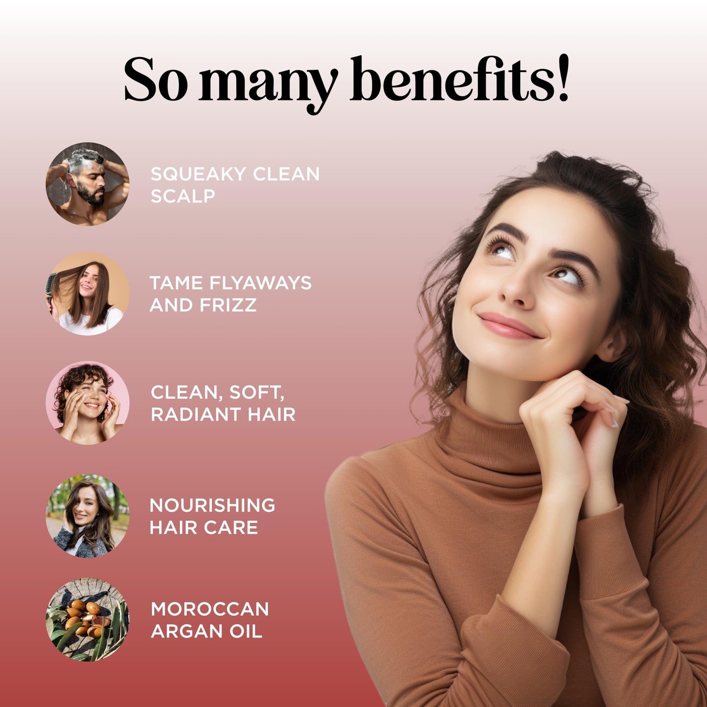 Maple Holistics Argan Oil Shampoo & Conditioner for Dry Hair – Paraben & Sulfate Free Set