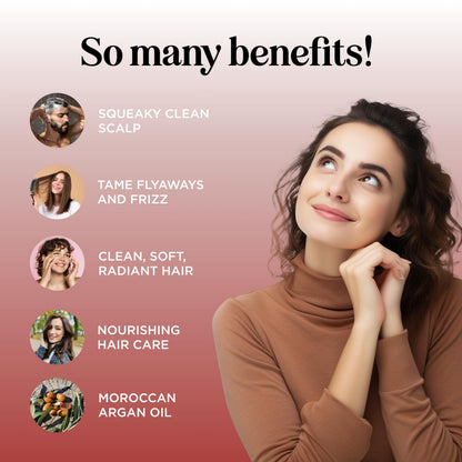 Maple Holistics Argan Oil Shampoo & Conditioner for Dry Hair – Paraben & Sulfate Free Set