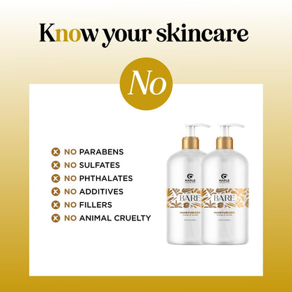 Bare After Shave Lotion for Women | In-Shower Hydration by Maple Holistics
