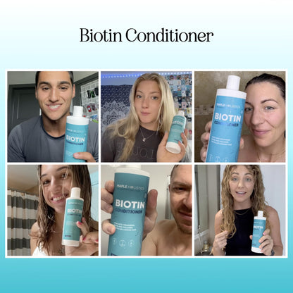 Maple Holistics Biotin Conditioner for Thinning Hair – Sulfate-Free, Silicone-Free, Argan Oil, Green Tea & B Vitamins (32 oz)