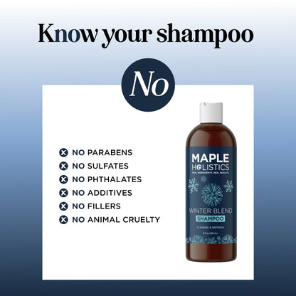Maple Holistics Sulfate-Free Hard Water Shampoo — Deep Clarifying & Hydrating