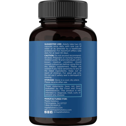 Maple Holistics Biotin 10000mcg & Collagen Hair Growth Supplement for Women & Men