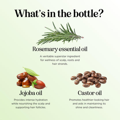 Maple Holistics Volumizing Rosemary Hair Oil Serum – Lightweight Scalp & Hair Moisturizer