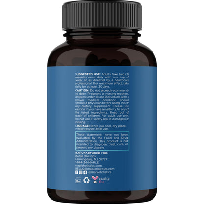 Maple Holistics Biotin & Collagen Hair Growth Supplement for Women & Men (2 Months)