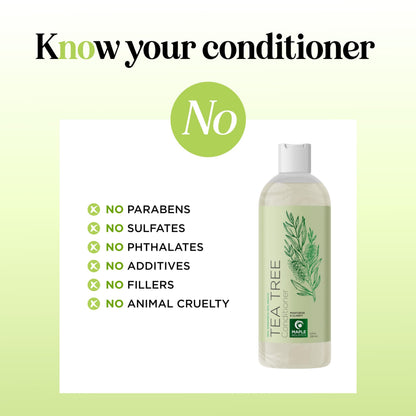 Maple Holistics Tea Tree Conditioner for Dry Hair — Sulfate-Free Nourishing Formula