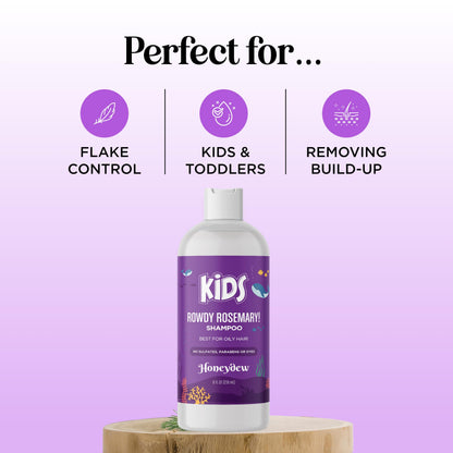 Maple Holistics Deep Cleansing Kids Shampoo – Tea Tree & Rosemary, Paraben & Sulfate Free