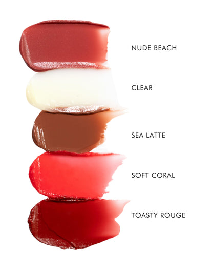 MARA Sea Silk Lip Balm Treatment - Anti-Aging Hydration + Algae Plumping Complex, Toasty Rouge, 0.5 oz