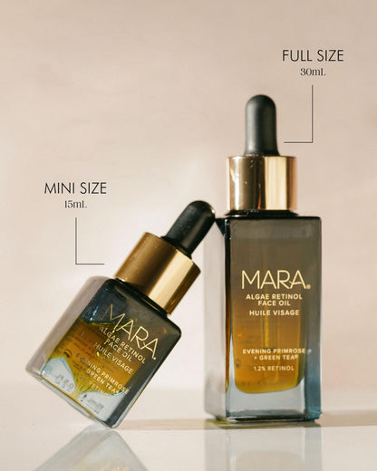MARA 1.2% Clean Retinol Face Oil with Algae & Green Tea | Overnight Vitamin-Rich Serum (0.5 fl oz)