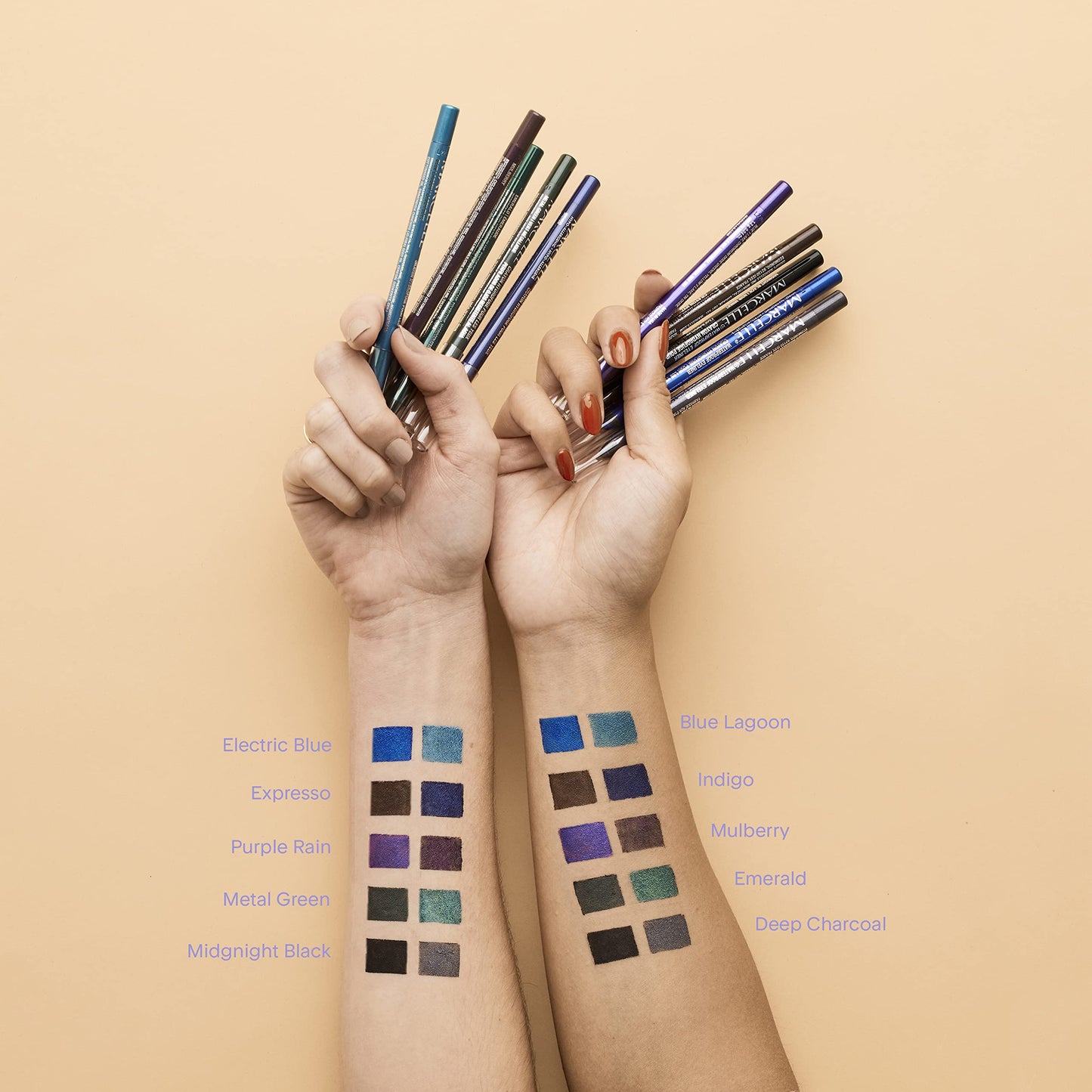 Marcelle Waterproof Eyeliner Deep Charcoal – Creamy, Long-Lasting, Fragrance-Free, Hypoallergenic