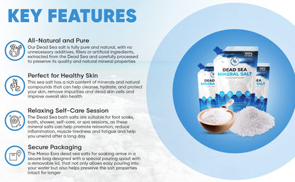 MARCO ESRA Dead Sea Salts for Soaking – Mineral-Rich Bath Salt