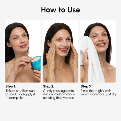 MAREE Face Exfoliator - Gentle Microdermabrasion Scrub with Collagen & Glycolic