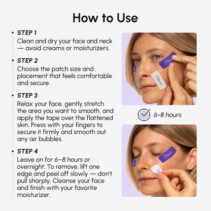 MAREE Face Lift Tape Wrinkle Patches – Overnight Patches for Eyes, Forehead & Neck | 224 Pcs