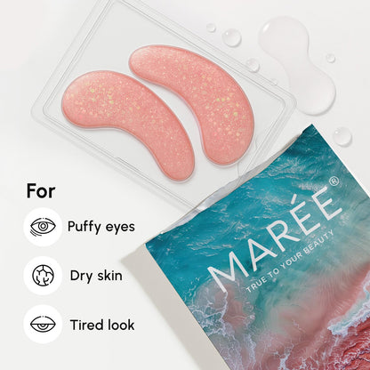 MAREE Pink Eye Gels – Hydrating Under-Eye Patches with Rose Water