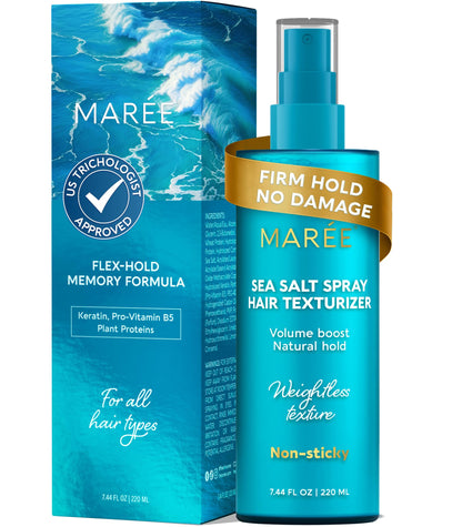 MAREE Texture Spray for Hair Women – Sea Salt Spray with Keratin, Vitamin B5 & Plant Proteins | Flexible Hold & Beach Waves