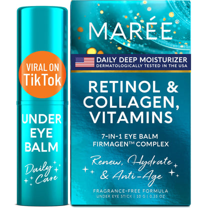 MAREE Under Eye Balm Stick with Retinol & Ceramide Complex – Hydrating Anti-Wrinkle Eye Care