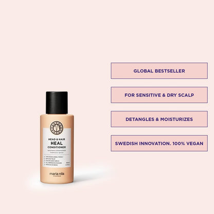 Maria Nila Head & Hair Heal Conditioner | Soothing Aloe Vera, 3.4 fl oz | Vegan, Sulfate & Paraben Free