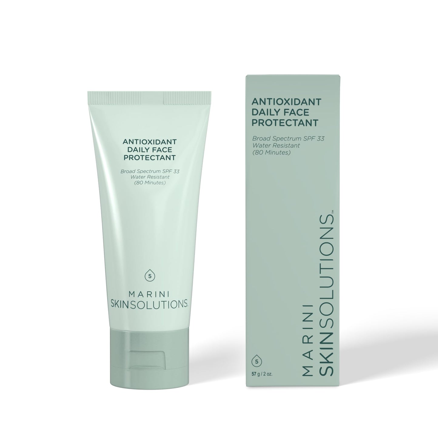 Marini SkinSolutions Antioxidant Daily Face Protectant SPF 33 | Broad-Spectrum, Water-Resistant, Cruelty-Free, Made in USA - 2 oz