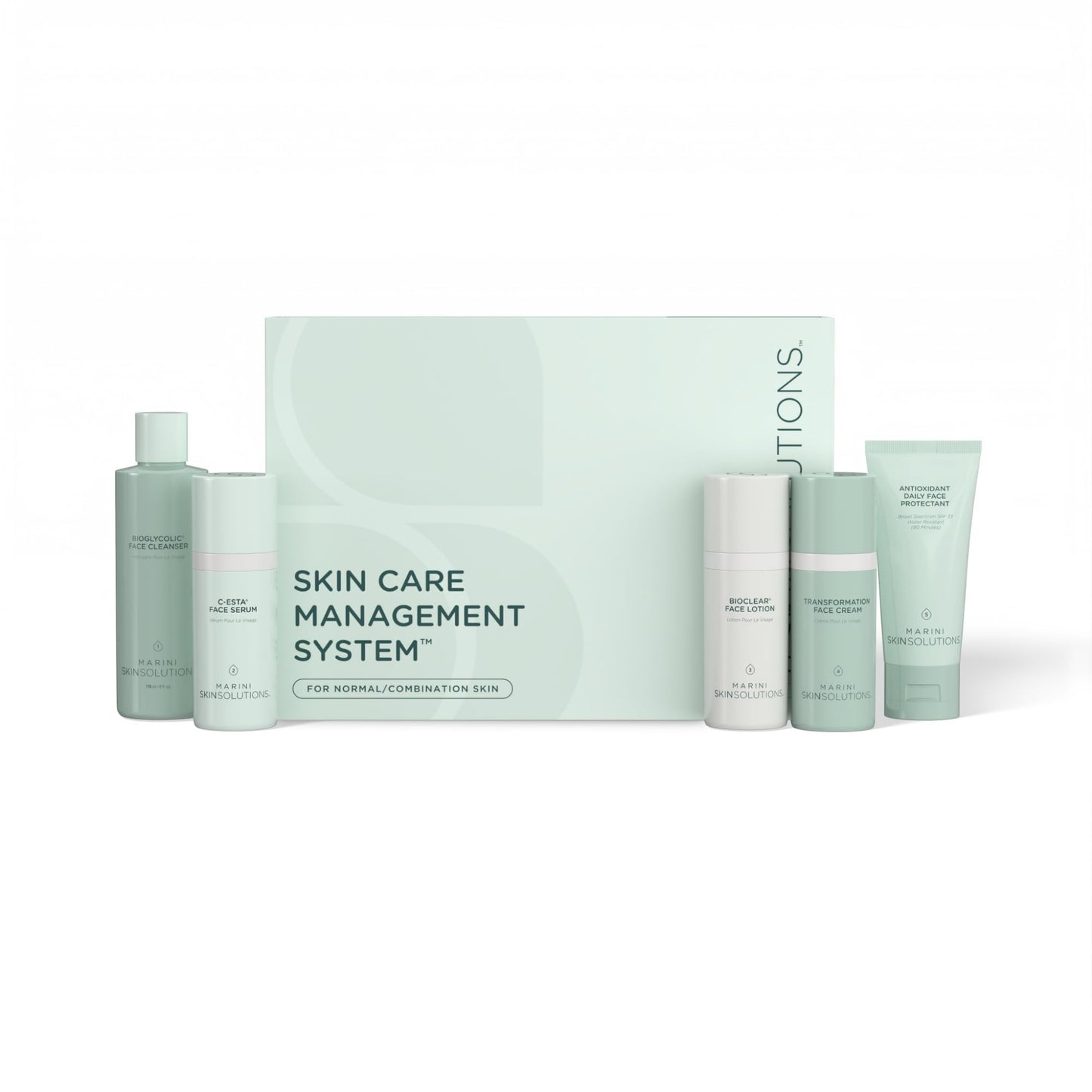 Marini SkinSolutions Skin Care Management System with SPF 33 for Normal to Combination Skin