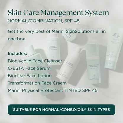 Marini SkinSolutions Skin Care System with SPF 45 – Made in USA