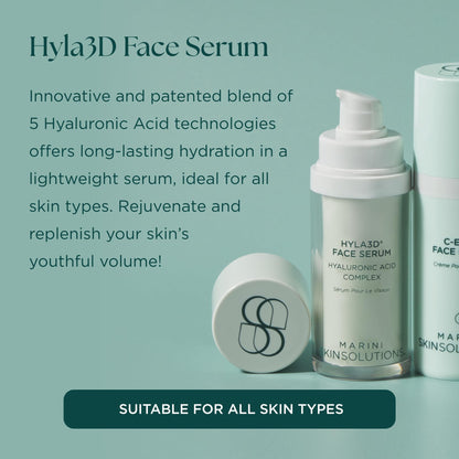 Marini SkinSolutions Hyla3D Face Serum – Patented HA Hydration for All Skin Types