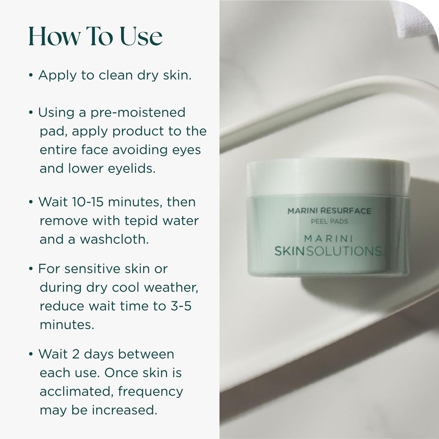 Marini SkinSolutions ResurFace Peel Pads – Glycolic, Salicylic, Mandelic & Lactic Acid