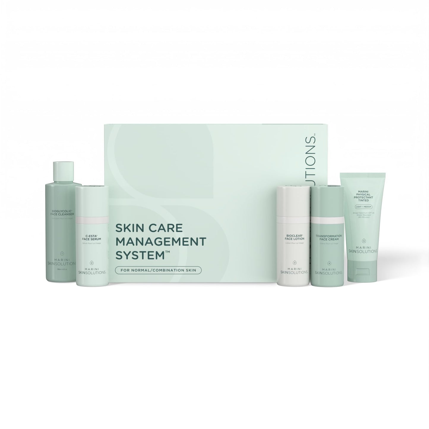 Marini SkinSolutions Skin Care System with SPF 45 – Made in USA