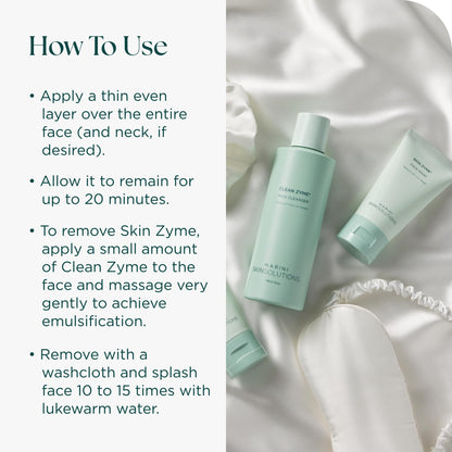 Marini SkinSolutions Skin Zyme Face Mask with Papaya Enzymes | Gentle Exfoliation for All Skin Types | Made in USA