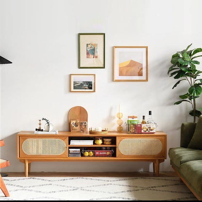 Mario Cane Rattan TV Stand