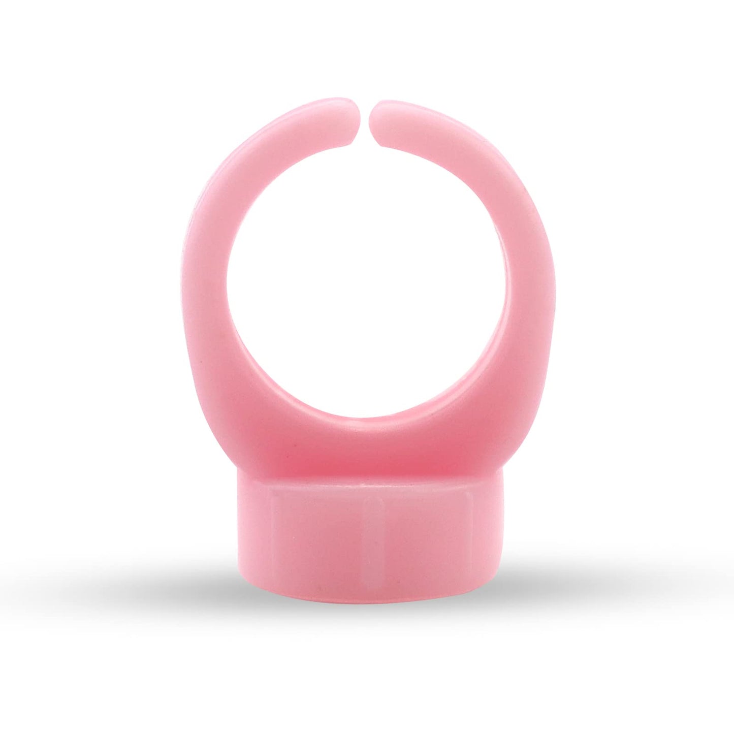 MARLLOGIVA 100pcs Soft Silicone Tattoo Ink Rings – Pigment Caps for Microblading Ink Cups (Pink)