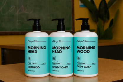 MARLOWE No. 069 Morning Wood Men's Body Wash – 15 oz | Willow Bark & Green Tea | Santal Scent
