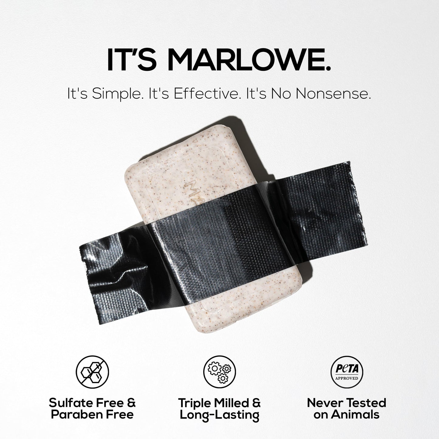 MARLOWE No. 102 Body Scrub Soap – Exfoliating Bar with Shea Butter, Olive Oil & Green Tea (7 oz), Sage + Fir Scent, 12 Bars