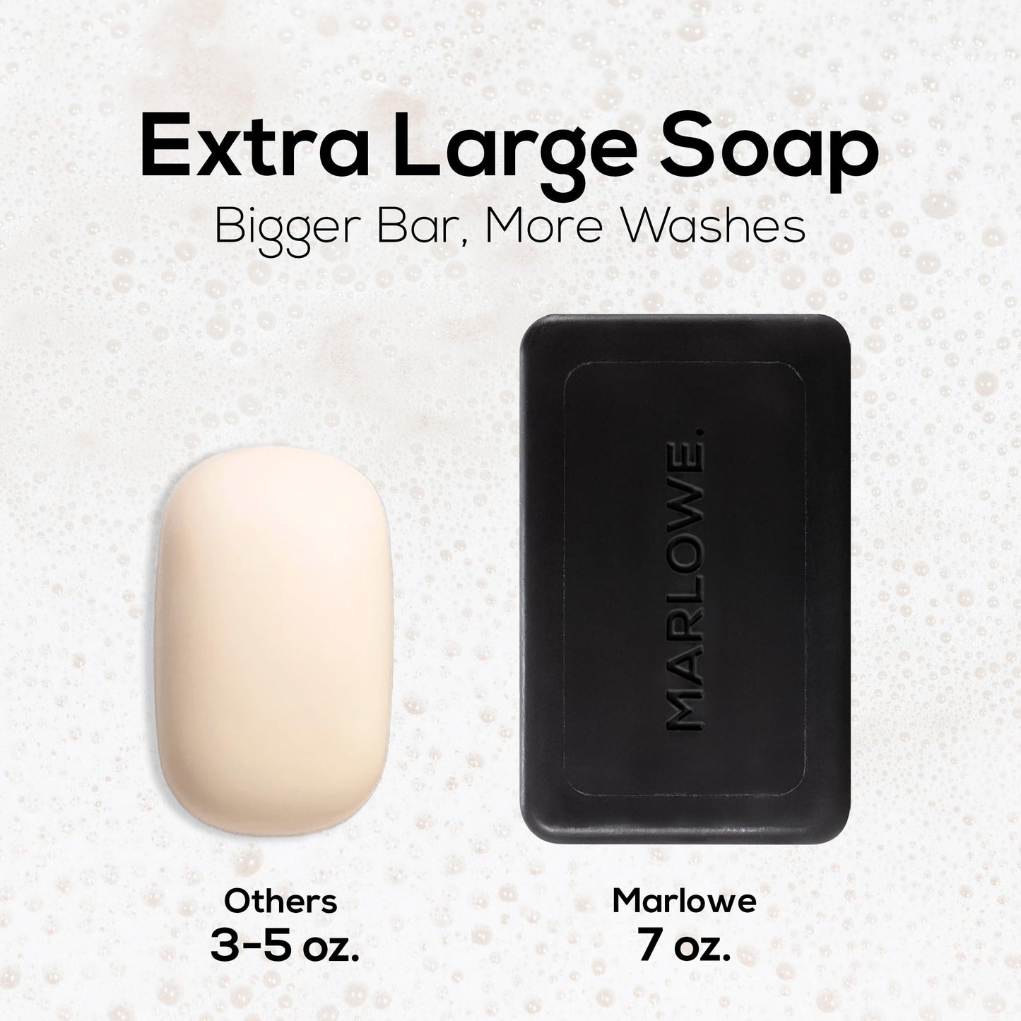 MARLOWE No. 106 Charcoal Soap – 7 oz Bar (3-Pack) Purifying, Hydrating for Men with Woodsy Sage + Fir