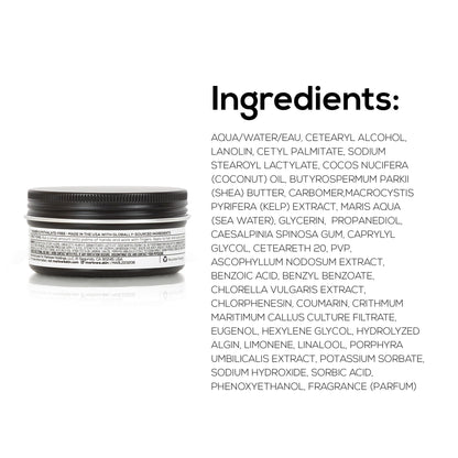 MARLOWE. No. 174 Classic Cream Pomade — 2.5 oz, Light to Medium Hold, Pine & Agarwood Scent