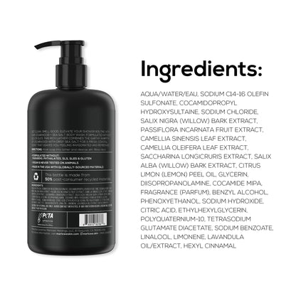 MARLOWE No. 103 Body Wash – Cedarwood & Sea Salt, 15 oz