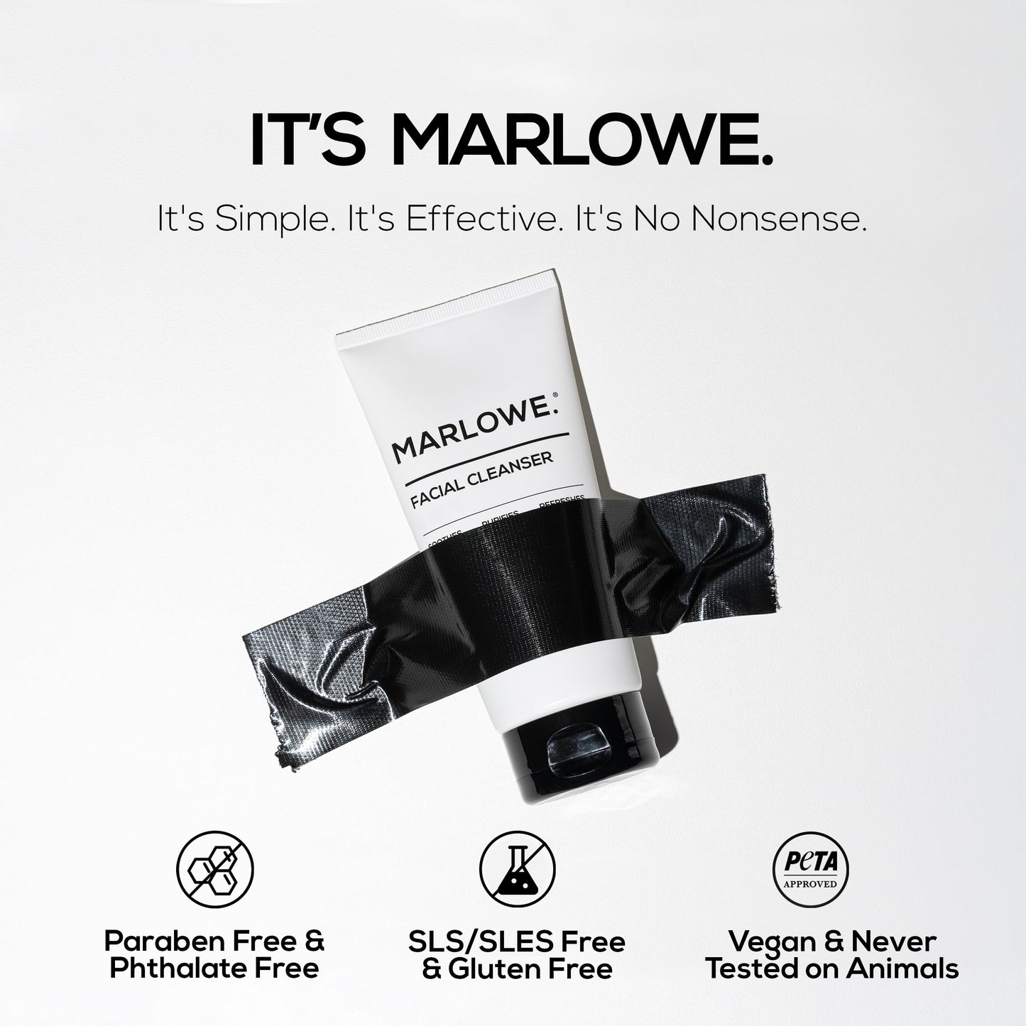 MARLOWE. No. 121 Facial Cleanser – Daily Men’s Face Wash with Natural Extracts & Antioxidants