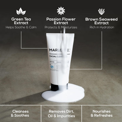 MARLOWE. No. 121 Facial Cleanser – Daily Men’s Face Wash with Natural Extracts & Antioxidants