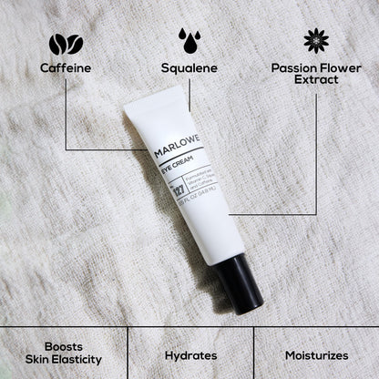MARLOWE. No. 127 Mens Eye Cream | Vitamin C, Caffeine & Squalane for Puffiness, Wrinkles & Dark Circles