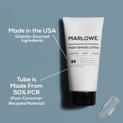 MARLOWE No. 144 Post Shave Lotion – Hydrates, Calms & Nourishes Skin, Aloe Citrus Scent (6 oz)