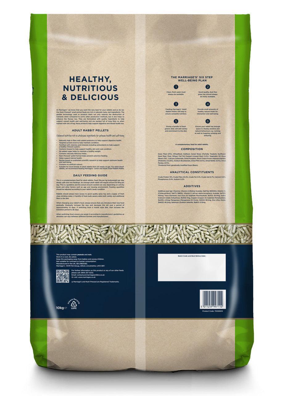 Marriages Adult Rabbit Pellets 4KG