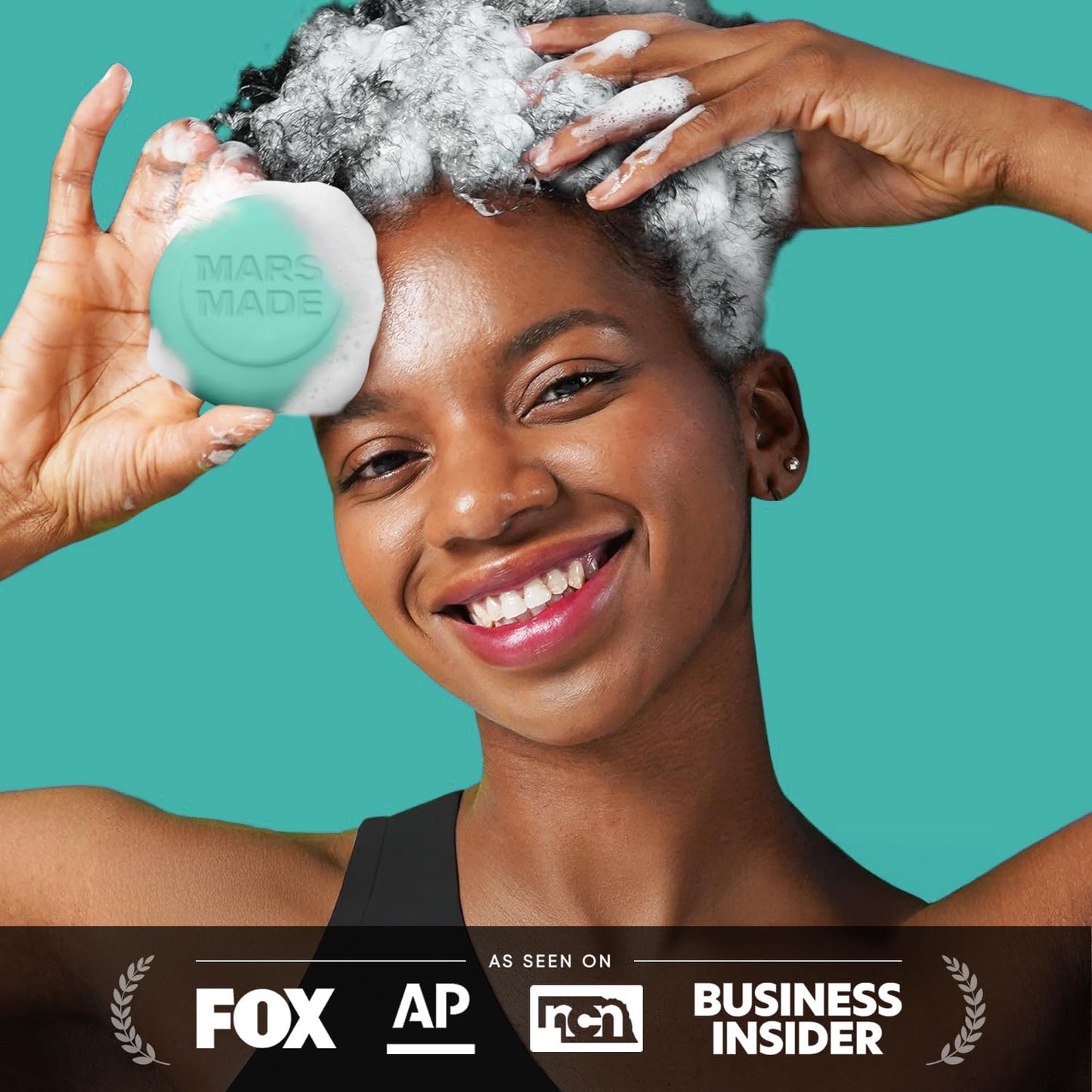 Mars Made Centella Shampoo Bar 2.0 – Hydrating Solid Shampoo for All Hair Types